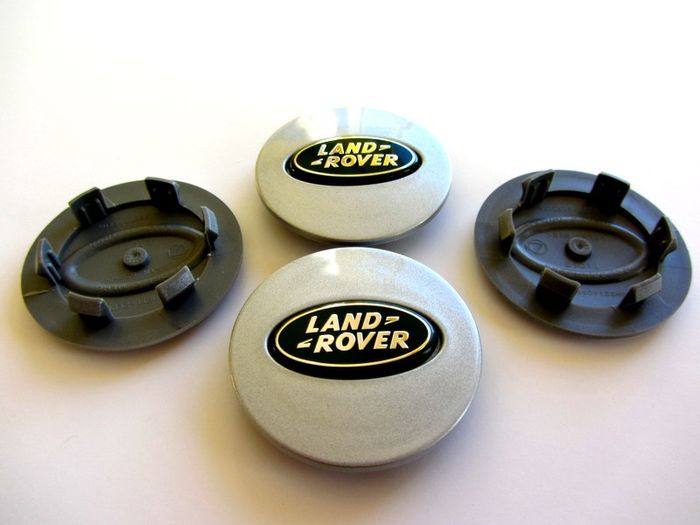 1set LAND ROVER Silver with BLACK logo  63mm Alloy Wheel Center Caps cap Hub Cover 63 Land L322