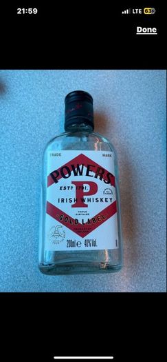 Gin vodka whiskey empty mini Bottle Hennessy Cognac absolut vodka belveder gin Bombay whiskey Jack Daniels belveder paddy powers Jameson bacardi jagermeister Empty Bottles