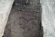 Levis 505 Jeans W38 L31 Mens Black Regular Straight Fit Denim