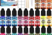 Candle Dye - 21 Colours, Candle Dye for Soy Wax, Candle Colour Dye for Candle Making, Oil-based Liquid Dye for Wax Melts, Highly Concentrate Candle Wax Dye (FREE SHIPPING)