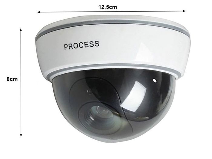 New Realistic Dummy Fake Security Camera Surveillance Indoor CCTV Red LED #1243