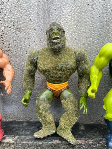 Vintage Masters of the Universe, He-man, Prince Adam, Stinker, Grizzlor, Whiplash, Mossman, c1980s