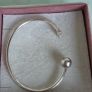 Pandora moments moon/stars open bangle size 2 very good condition hallmarked Image 2