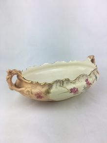 Antique Keeling Ivory blush bowl