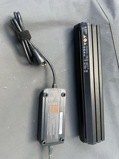 Bosch PowerTube 500 electric bike battery and charger