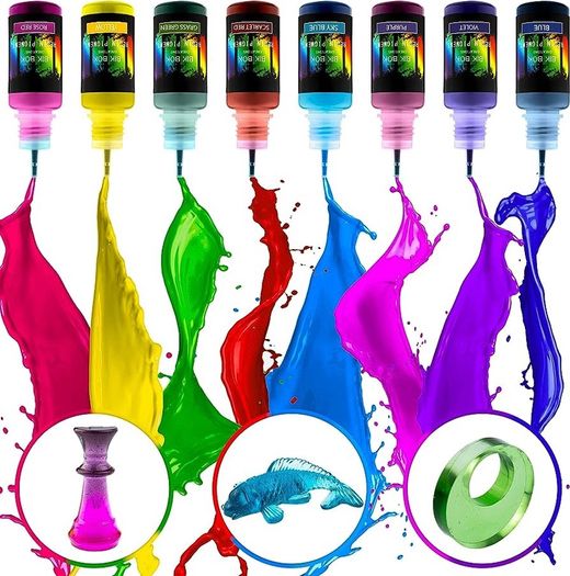 NEW SALE | 16 Epoxy Colours Lightfast Intense and Inter-mixable, Perfect for Jewellery Making and Other DIY Arts and Crafts