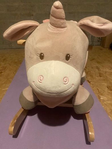 Wooden Baby Rocker Unicorn