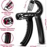 Grip Strengthener Forearm Strengthener Hand Grips Strengthener Kit - 5 Pack Adjustable Resistance Image 2