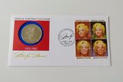 Marilyn Monroe first day coin stamp cover | USA 1995 rare