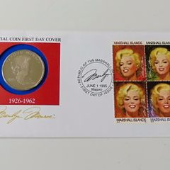 Marilyn Monroe first day coin stamp cover | USA 1995 rare