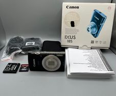 Canon IXUS 185 20MP Digital Camera Black - Full Kit - Boxed