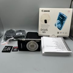 Canon IXUS 185 20MP Digital Camera Black - Full Kit - Boxed