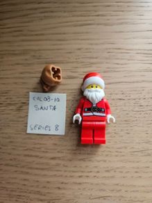 lego col08-10 santa, collectible series 8