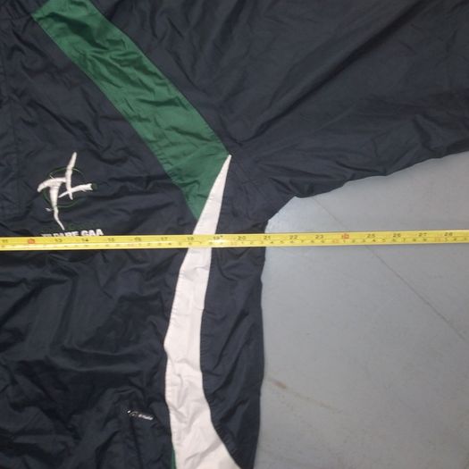 Kildare (S) GAA Windbreaker Jacket Hurling  Gaelic Football Hurling Cil Dara Vintage Retro Half Zip Black  Small