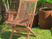 Natural Teak Garden Chair FREE DELIVERY