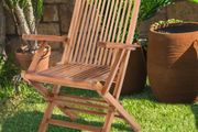 Natural Teak Garden Chair FREE DELIVERY