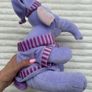 Heffalump Lumpy Soft Toy Plush Winnie Pooh Dressing Gown Night Cap approx. 28 cm Used Please look at the pictures Image 4