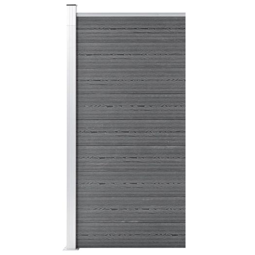 Fence Panel WPC 95x186 cm Grey