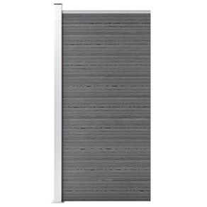 Fence Panel WPC 95x186 cm Grey