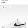 Nike court vision low white and red trainers Image 6