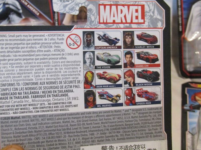 Hot Wheels MARVEL Character Diecast Cars Complete Set Of 8 Brand New Sealed