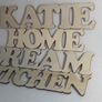 Custom Wooden Felt Cardboard Letters ,Names, Words, Wall Decorations High 6 cm 2,5 inch Image 4