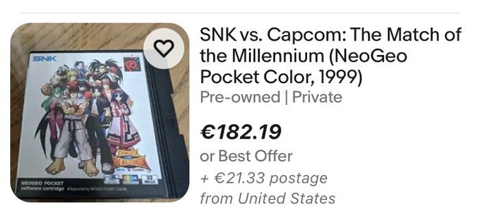 Match of the Millennium - SNK vs Capcom - NeoGeo Pocket Colour