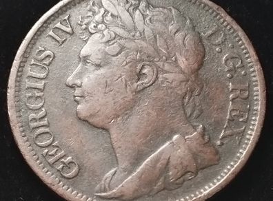 #330 - Ireland - Hibernia - 1822 - One Penny