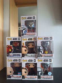 Funko Pops - Darth Maul, Mando with Special editions