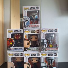 Funko Pops - Darth Maul, Mando with Special editions
