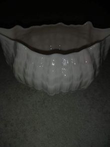 Vintage Art Deco  small Belleek planter 11 cm. wide and 7cm. high.