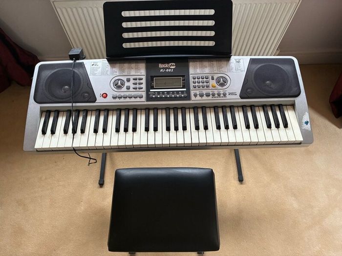 KEYBOARD - RockJam RJ-661 - Keyboard, Stool, Stand