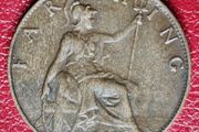 1921 Farthing George V coin