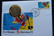 Tennis coin Rare | 1991 Barcelona Badmington Olympic games