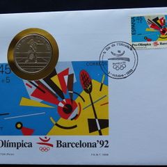 Tennis coin Rare | 1991 Barcelona Badmington Olympic games