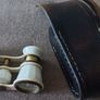 vintage Binoculars with leather case made in Russia Image 7