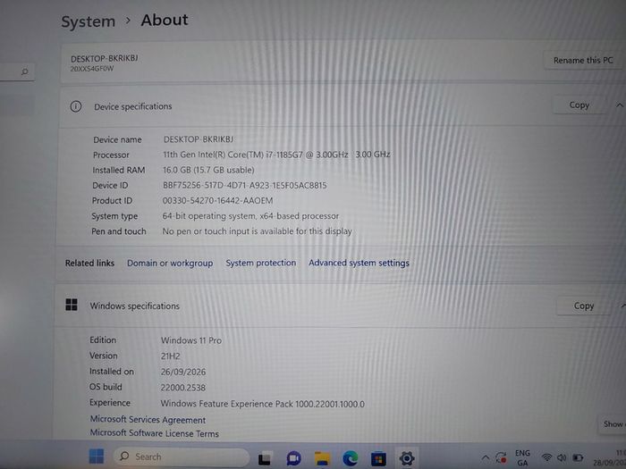 Lenovo ThinkPad X1 Carbon Gen 9 | i7-1185G7 | 16GB RAM | 256GB NVMe SSD | Full HD | Windows 11 Pro