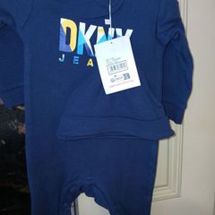 newborn baby boy DKNY onesie clothes gift size 3-6 months