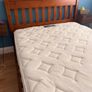 Solid Wood Bed Frame + Mattress Image 7