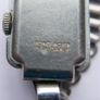 Vintage 1940 / 1950s art deco Silver Chrome Square Bezel Case Ladies watch / art deco cocktail watch, works well Image 8