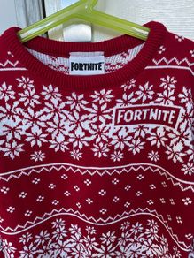 Like New: Boys Fortnite Christmas Jumper (Age 7-8)