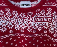 Like New: Boys Fortnite Christmas Jumper (Age 7-8)