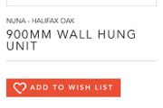 wall hung bathroom unit