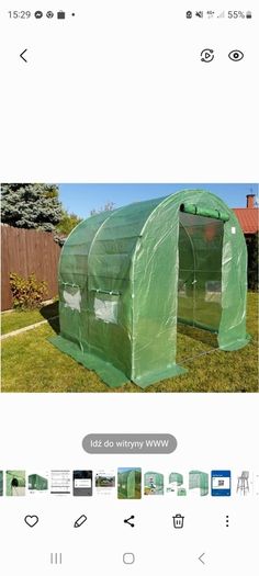 New Greenhouse Tunnel 4m2 . 200cm x 200cm