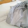 Grey & White Checkered Blazer - Size 8 Image 6