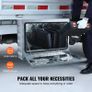 Underbody Truck Box Pickup Storage Box, Heavy Duty Aluminum Diamond Plate Tool Box with Lock and Keys, Waterproof Trailer Storage Tool Box for Truck, Van, Trailer Image 3