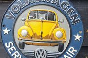 volkswagen cast iron sign