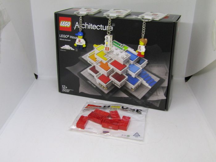 LEGO House Grand Opening Lot Includes Architecture House Billund 21037 All 3 Lego House Keychains And Lego House Polybag All New Factory Sealed Rare And Hard To Find Lot