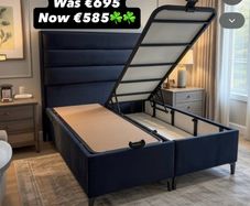 Storage double beds on sale