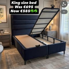 Storage double beds on sale